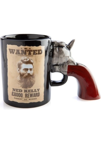 Ned Kelly Bushranger 3D Seramik Tabanca Kupa CL-K48 – Consolex Eğlenceli Ürün