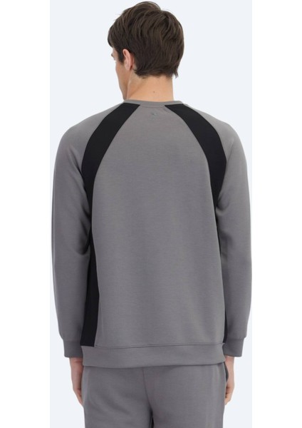 Antrasit Bisiklet Yaka Sweatshırt