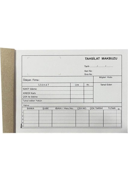 Dilman 2/50 Otokopili Tahsilat Makbuzu 2 Nüsha Ürün Kodu: 4015 - 24 Adet fiyatları