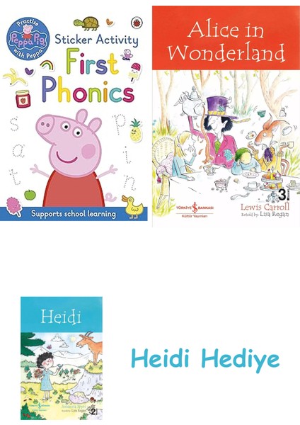 Peppa Pig: Practise With Peppa: First Phonics: Sticker Activity Book + Alice In Wonderland + Heidi