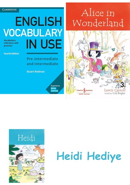 English Vocabulary In Use Pre-Intermediate And Intermediate Book With Answers: Vocabulary Reference And Practice + Alice In Wonderland + Heidi