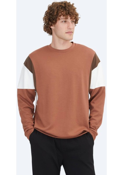 Kiremit Bisiklet Yaka Sweatshırt