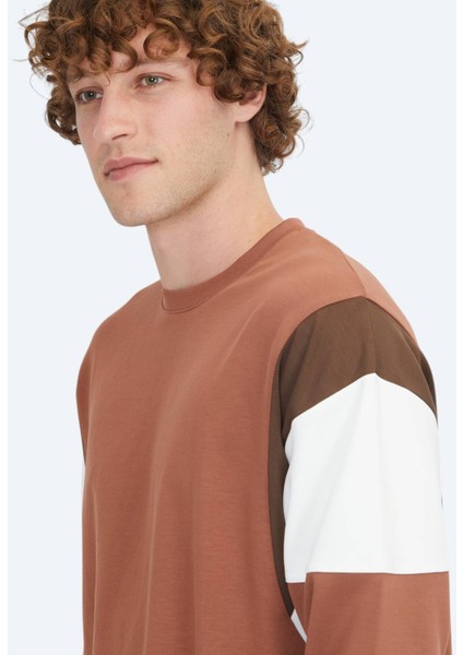 Kiremit Bisiklet Yaka Sweatshırt