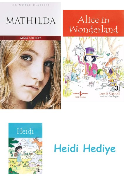 Mathilda - Ingilizce Roman + Alice In Wonderland + Heidi