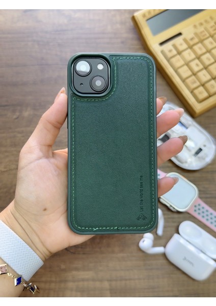 Iphone 13 Uyumlu Premium Deri Dokulu Darbelere Karşı Dayanıklı Nazal Silikon Kılıf fırsatları