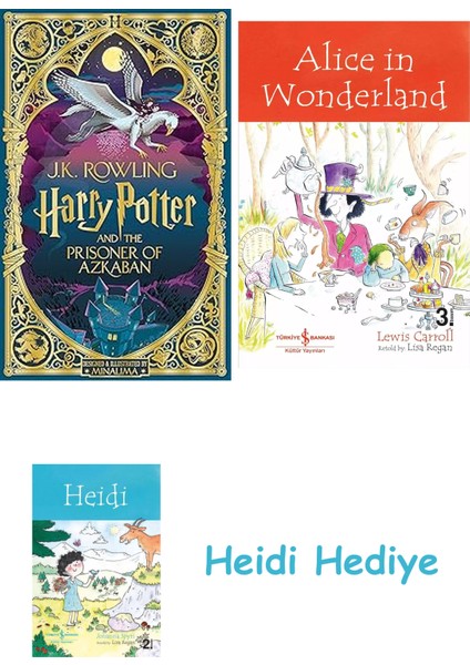 Harry Potter And The Prisoner Of Azkaban: Minalima Edition + Alice In Wonderland + Heidi