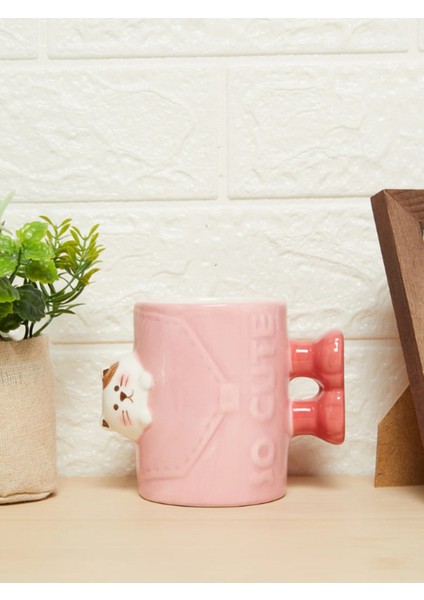 3D Ayı Figürlü Seramik Kupa 438 ml