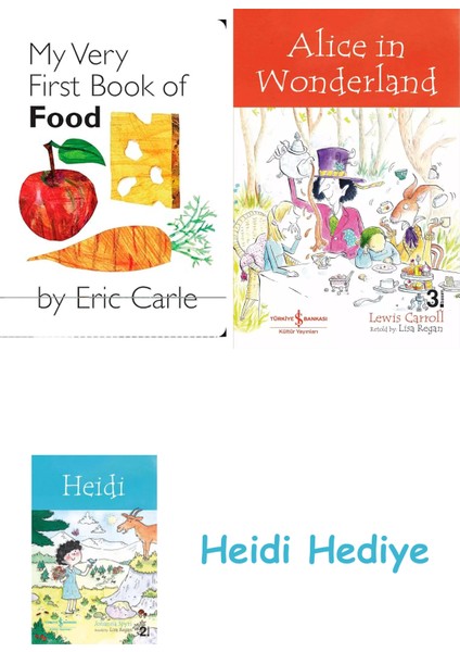 My Very First Book Of Food + Alice In Wonderland + Heidi