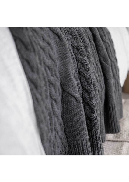 Home Kalın Örgü Battaniye Sofa & Yatak Üstü Dekoratif Battaniye 130CM x 170CM fiyatları