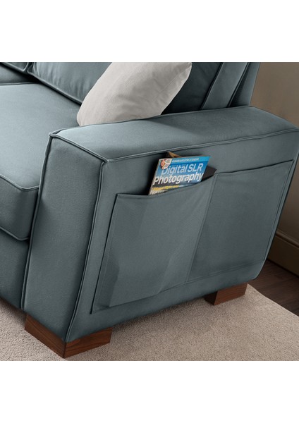 Corner Köşe Koltuk Takımı Sandıklı Su Yeşili