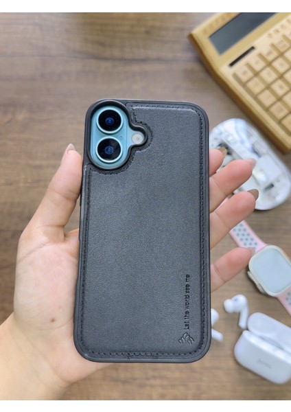 Iphone 16 Uyumlu Premium Deri Dokulu Darbelere Karşı Dayanıklı Nazal Silikon Kılıf fırsatları