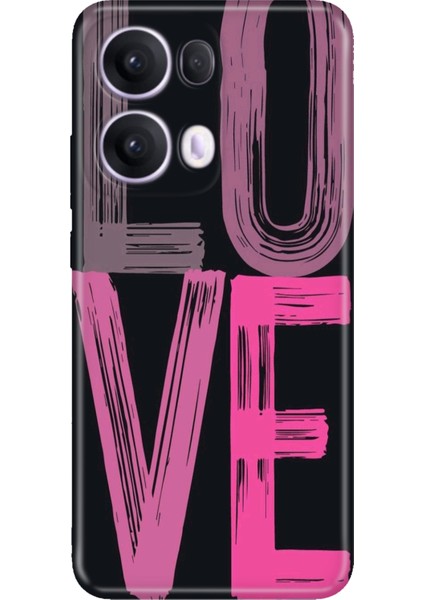 Oppo Reno 13 Pro Kılıf Desenli Baskılı Tpu Rubber Kapak Love2