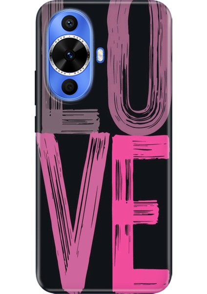 Huawei Nova 12S Kılıf Desenli Baskılı Tpu Rubber Kapak Love2