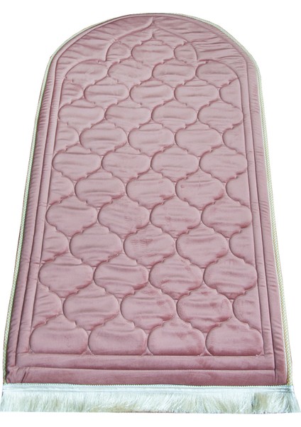 Kapitone Süngerli Yumuşak Seccade - Koyu Pembe