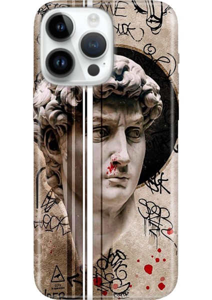 iPhone 15 Pro Max Kılıf Desenli Baskılı Tpu Rubber Kapak Tanrıça