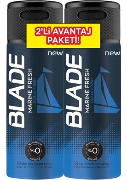Blade Deo 2X150ML Marıne Fresh