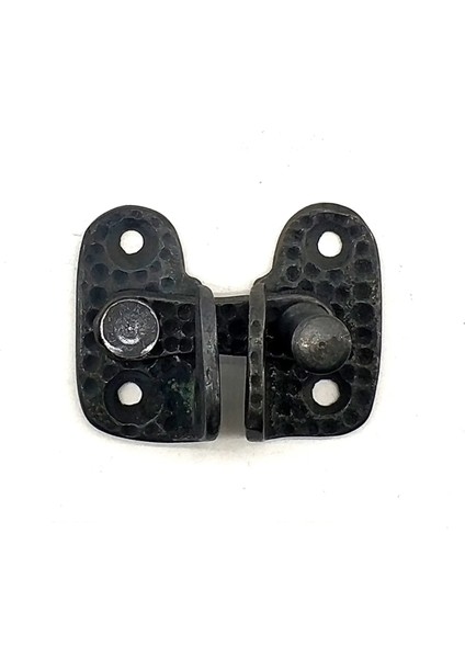 Antika Tarz Dekoratif Pirinç Mini Kapak Mandalı - 40X45 Mm, Oksit