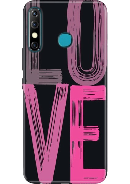 Infinix Hot 8 Kılıf Desenli Baskılı Tpu Rubber Kapak Love2