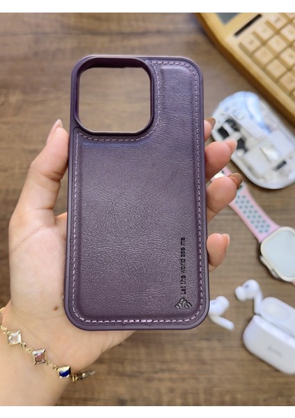 Iphone 13 Pro Uyumlu Premium Deri Dokulu Darbelere Karşı Dayanıklı Nazal Silikon Kılıf fırsatları
