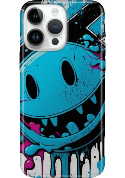 iPhone 15 Pro Max Kılıf Desenli Baskılı Tpu Rubber Kapak Vintage Wall