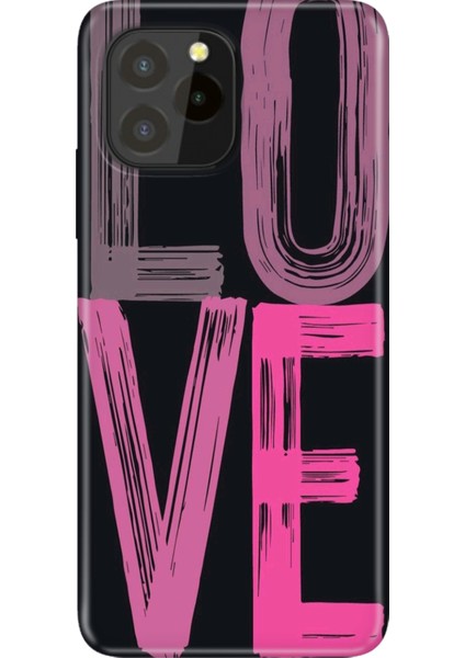 Oukitel C21 Pro - C21 Plus Kılıf Desenli Baskılı Tpu Rubber Kapak Love2