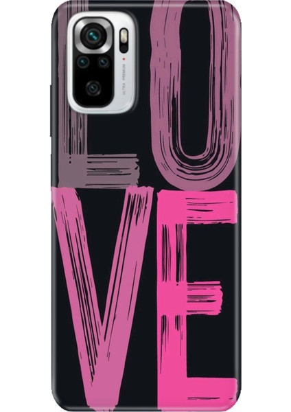 Xiaomi Redmi Note 10 - 10S Kılıf Desenli Baskılı Tpu Rubber Kapak Love2