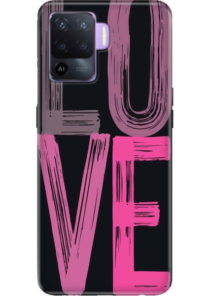 Oppo Reno 5 Lite Kılıf Desenli Baskılı Tpu Rubber Kapak Love2