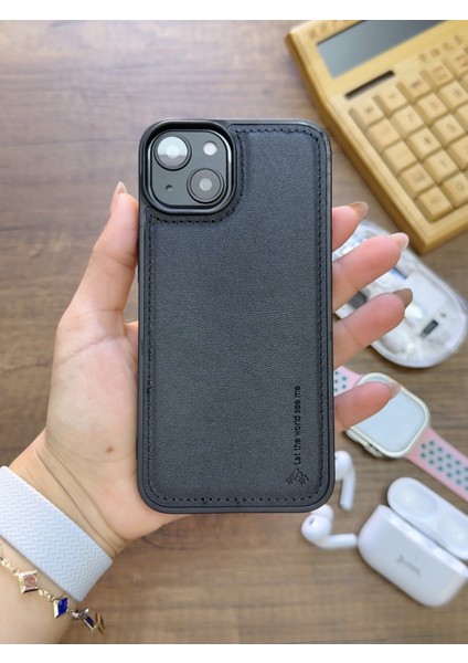 Iphone 15 Uyumlu Premium Deri Dokulu Darbelere Karşı Dayanıklı Nazal Silikon Kılıf fırsatları