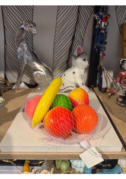 Dekoratif Karışık Yapay Meyve 8 Prç