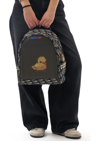 LED Ekranlı Akıllı Sırt Çantası – Animasyonlu Işıklı Dijital Tasarım Çanta modelleri