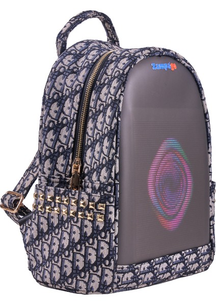 LED Ekranlı Akıllı Sırt Çantası – Animasyonlu Işıklı Dijital Tasarım Çanta