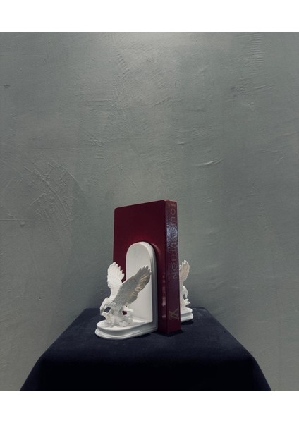 Kanatlı Kartal Figürlü Dekoratif Kitap Desteği (2 Parça) – 17X10 cm Heybetli fiyatları