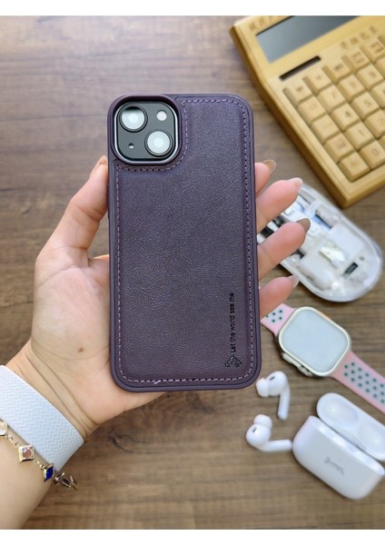 Iphone 15 Uyumlu Premium Deri Dokulu Darbelere Karşı Dayanıklı Nazal Silikon Kılıf fırsatları