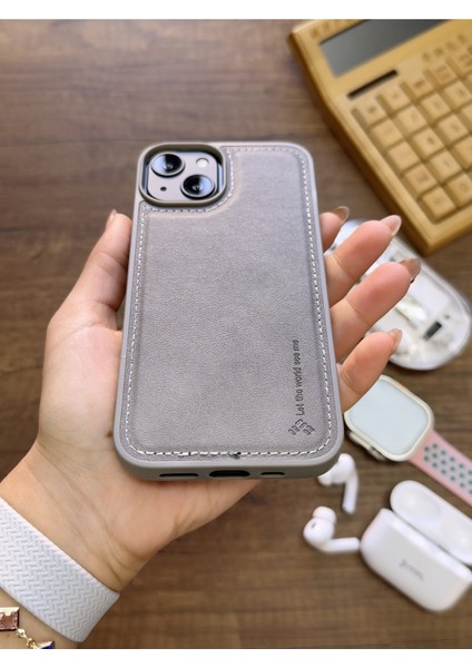 Iphone 14 Uyumlu Premium Deri Dokulu Darbelere Karşı Dayanıklı Nazal Silikon Kılıf modelleri