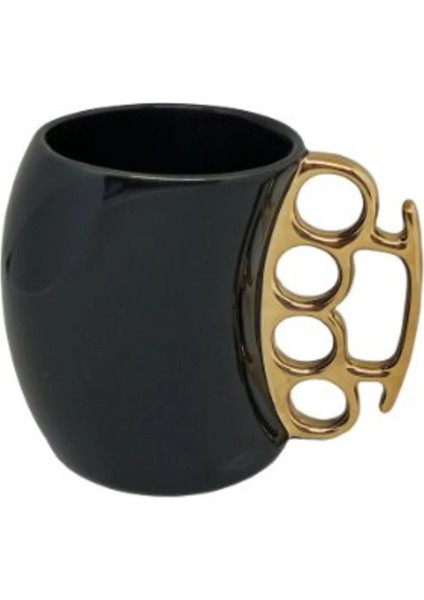 Koleksiyon Tasarımlı Seramik Kupa - Siyah CL-K63