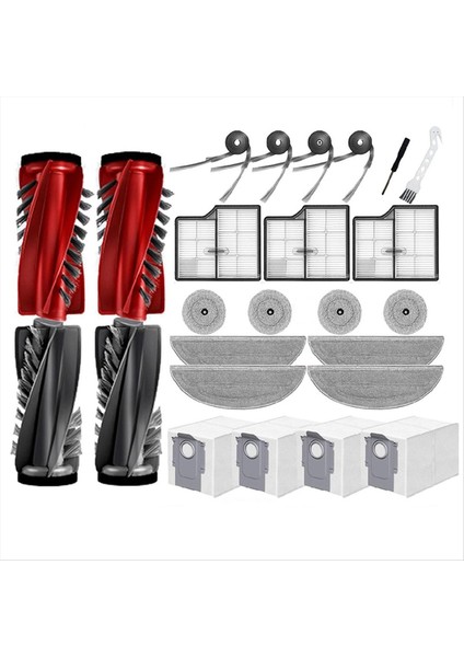 Roborock Saros 10 Elektrikli Süpürge Yedek Parça Ana Yan Fırça Paspas Bezi Toz Torbasının Değiştirilmesi (Yurt Dışından)