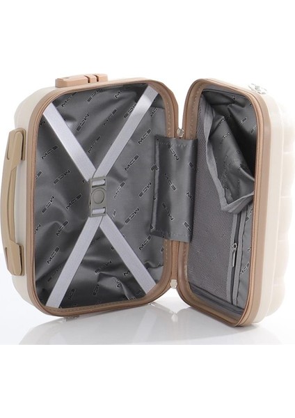 Polipropilen 3'lü Valiz Seti Büyük & Orta & Makyaj V305