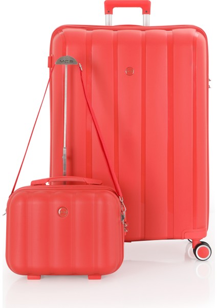 Polipropilen 2'li Valiz Seti Büyük & Makyaj V305