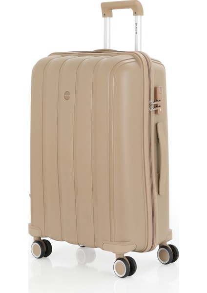 Polipropilen 3'lü Valiz Seti Büyük & Kabin & Makyaj V305