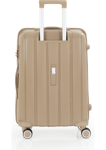 Polipropilen 3'lü Valiz Seti Büyük & Kabin & Makyaj V305