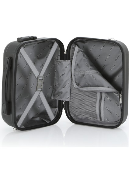 Polipropilen 3'lü Valiz Seti Büyük & Kabin & Makyaj V376