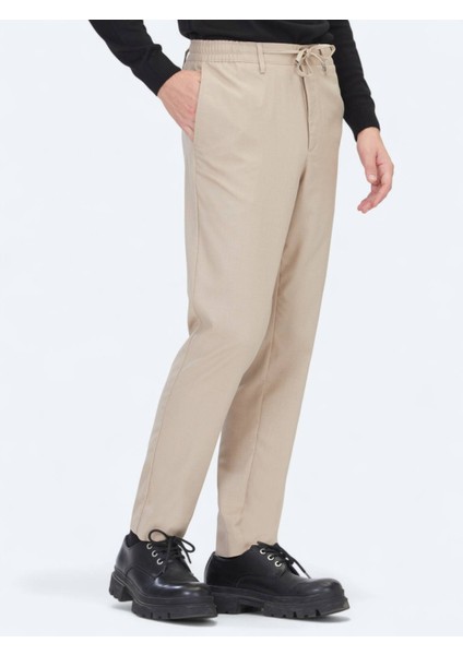 Vizon Düz Dokuma Jogging Fit Casual Pantolon fırsatları