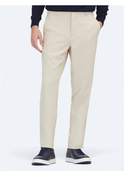 Bej Dokuma Jogging Fit Casual Pantolon modelleri