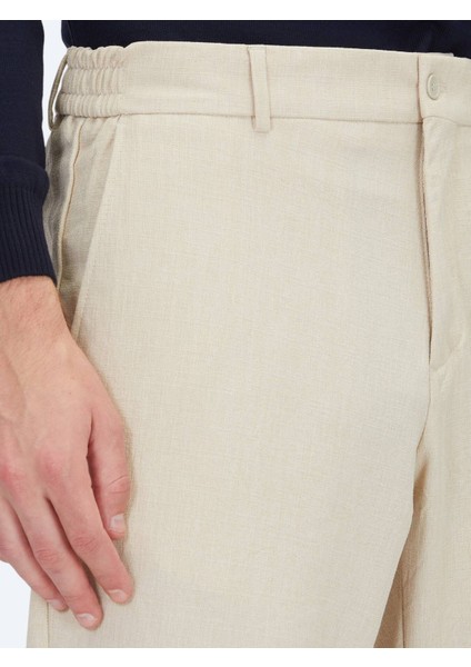 Bej Dokuma Jogging Fit Casual Pantolon indirimleri