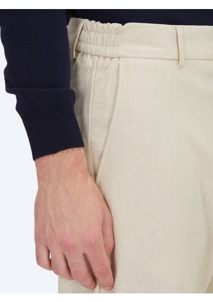 Bej Dokuma Jogging Fit Casual Pantolon