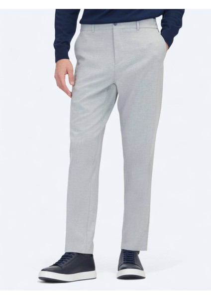 Gri Dokuma Jogging Fit Casual Pantolon modelleri