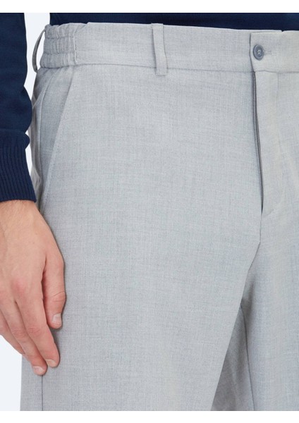 Gri Dokuma Jogging Fit Casual Pantolon