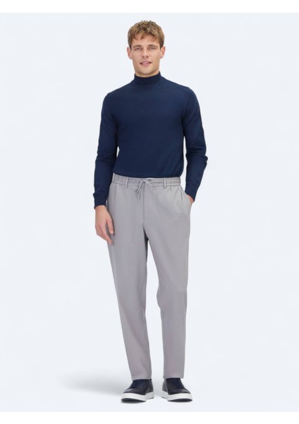 Gri Düz Dokuma Jogging Fit Casual Pantolon fiyatları
