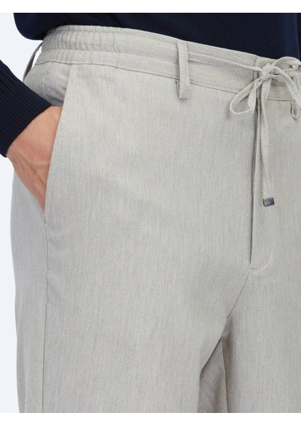 Koyu Bej Düz Dokuma Jogging Fit Casual Pantolon indirimleri