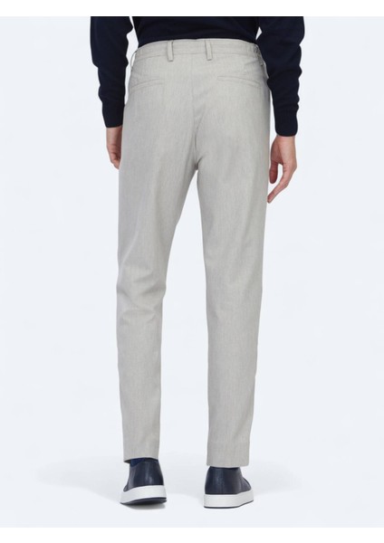 Koyu Bej Düz Dokuma Jogging Fit Casual Pantolon